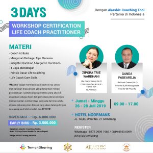 (Semarang) 3 Days Workshop Certification Life Coach Practitioner